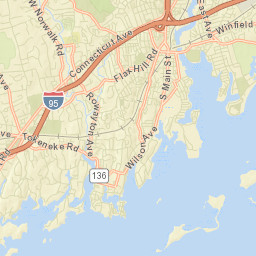 Rowayton Connecticut Street Map