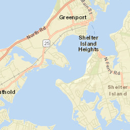 Shelter Island New York Street Map