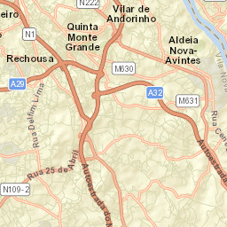 Canelas Street Map