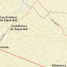 Castellanos de Zapardiel Street Map