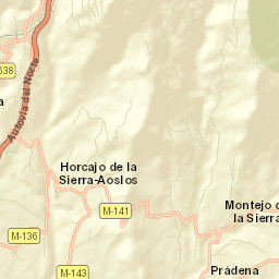 Horcajuelo de la Sierra Street Map