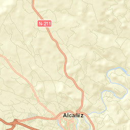 Alcañiz Street Map