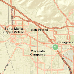 Macerata Campania Street Map