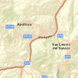 San Leucio del Sannio-Cavuoti Street Map