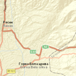 Resen Street Map