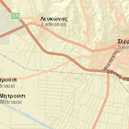 Lefkónas Street Map