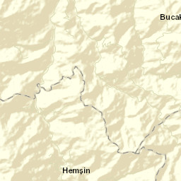 Hemşin İlçesi Street Map