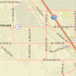 Hill Air Force Base Street Map
