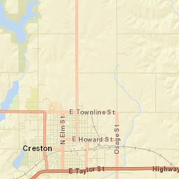 Creston Street Map