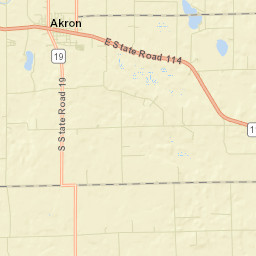 Akron Street Map