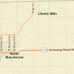 North Manchester Street Map