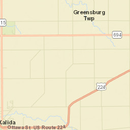 Croswell Ohio Street Map