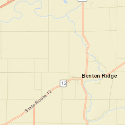 Benton Ridge Ohio Street Map