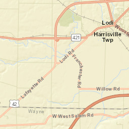 Lodi Ohio Street Map