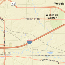 Westfield Center Ohio Street Map
