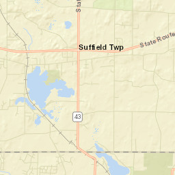 Suffield Station Ohio Street Map