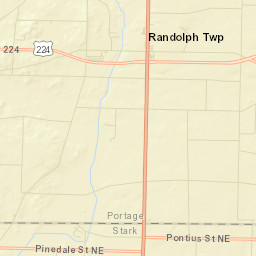 Randolph Ohio Street Map