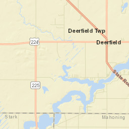 Deerfield Ohio Street Map