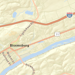 Bloomsburg Street Map