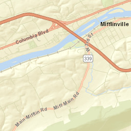 Mifflinville Street Map