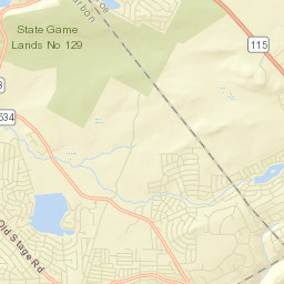 Indian Mountain Lake Street Map
