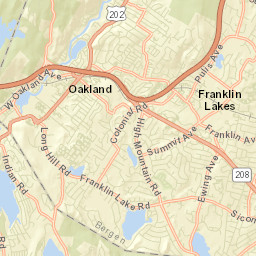 Franklin Lakes Street Map