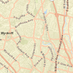 Ho-Ho-Kus Street Map