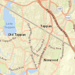 Tappan New York Street Map
