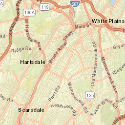 White Plains New York Street Map