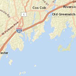 Riverside Connecticut Street Map