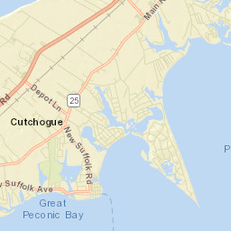 New Suffolk New York Street Map