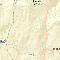 Penedono Street Map