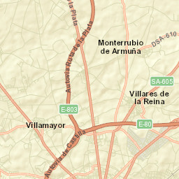 Villares de la Reina Street Map