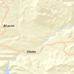 Oliete Street Map