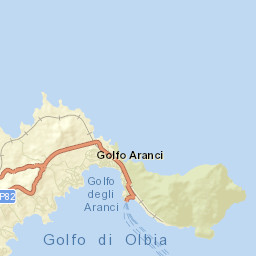 Golfo Aranci Street Map
