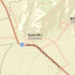 Krinídes Street Map