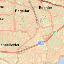 Bahçelievler Street Map