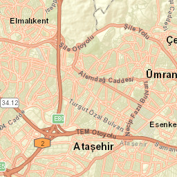 Ataşehir Street Map