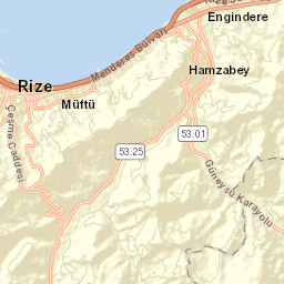 Güneysu Street Map