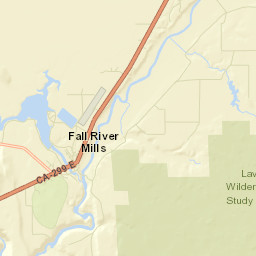 Fall River Mills California Street Map