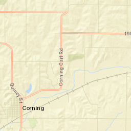 1001-1099 Happy Hollow CC, Corning, IA Street Map