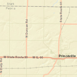 Princeville Street Map