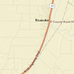 Roanoke Street Map