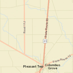 Columbus Grove Ohio Street Map