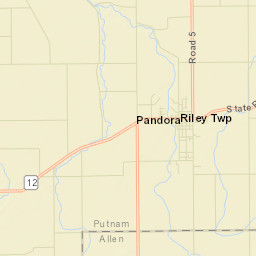 Pandora Ohio Street Map