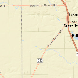 Savannah Ohio Street Map