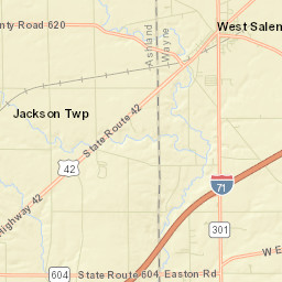 West Salem Ohio Street Map