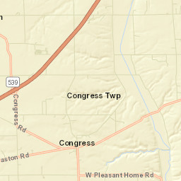 Congress Ohio Street Map