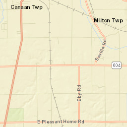 Sterling Ohio Street Map