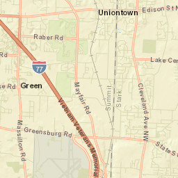 Myersville Ohio Street Map